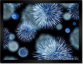 Poszterek keretben 40x30 Vírus Baktériumok Makro