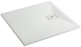 Erga Hyper, SMC zuhanytálca 120x80x2,6 cm + szifon, fehér matt, ERG-V06-SMC-8012S-WH