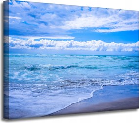 Vászonkép Természet Azúrkék tenger 40x30 cm