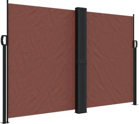 vidaXL barna behúzható oldalsó napellenző 160 x 1200 cm