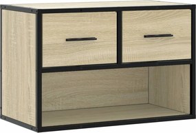 vidaXL sonoma tölgy színű szerelt fa és fém TV-szekrény 60x31x39,5 cm