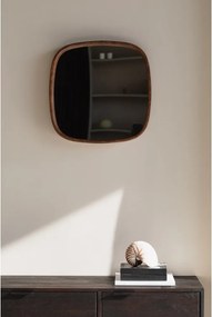 Fali tükör tömörfa kerettel 50x50 cm Nyko – White Label