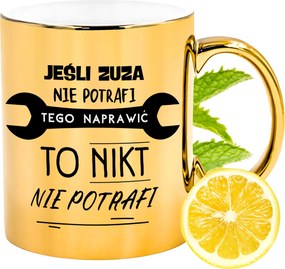 Prémium Arany Csillogó Bögre Zsuzsa Ajåndék Nyomtatott Fotóval