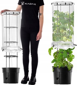 Virágtartó Kaspó Paradicsom Termesztéshez 12L Napernyő Védő Fedél Szett