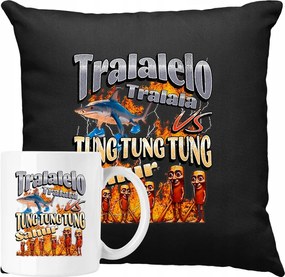 Bögre Szett Párna Tralalelo Vs Tung Sahur Ajándék ötlet