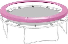 SPORTNOW trambulin élvédő 305 cm — szakadás- és UV-álló rugóborítás, vízálló szegélyvédő kerti trambulinekhez — rózsaszín | Aosom