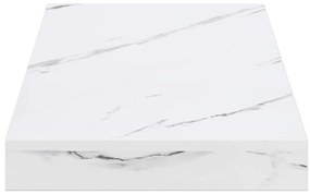 vidaXL Falpolc Falra szerelhető Fehér márvány 50 x 23 x 4 cm Faanyag