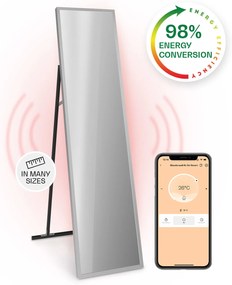Klarstein La Palma 900 smart, infravörös hősugárzó, 40 x 160 cm, 900 W, tükörállvány
