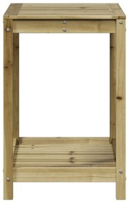 impregnált fenyőfa ültetőasztal polccal 82,5x50x75 cm