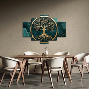 Kép – Márványban lévő arany életfa (150x105 cm)