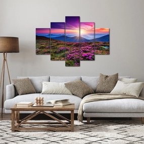 Kép - Hegyi virágzó táj (150x105 cm)