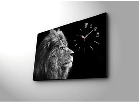 Lion dekoratív falióra, 45 x 70 cm