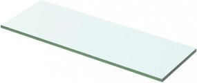 2 db átlátszó üveg paneles polc 50 x 12 cm