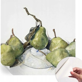 Dekoratív Öntapadós Tapéta Divatos Minták Körte akvarell 250x250 cm