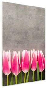 Egyedi üvegkép Rózsaszín tulipánok osv-102142486
