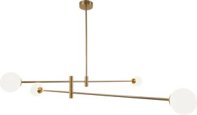 Cosmolight modern mennyezeti lámpa cape town fehér sárgaréz cosp04167br