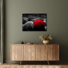 A nyitott napernyők képe (70x50 cm)