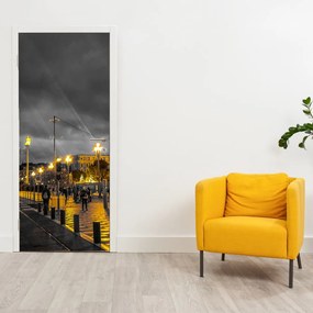 Fotótapéta ajtóra - Orosz kerékpár alkonyatkor (95x205cm)