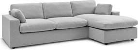 Világosszürke sarokkanapé Belair – Bobochic Paris