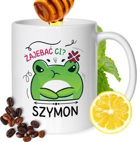 Simon Bögre Férj Barátjának Nyomtatott Ajándék Fehér 330ml