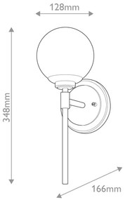 Kichler KL-BENNO1-CPZ - LED Fürdőszobai lámpa BENNO 1xG9/3W/230V IP44 réz