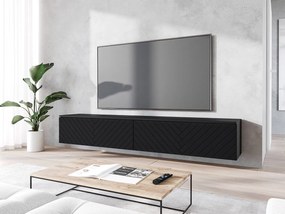 TV szekrény Dlana 180 MDF (fekete grafit + halcsont fekete) . 1106207
