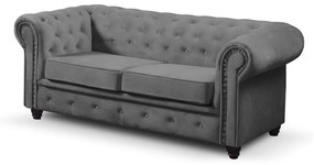 Infinity Chesterfield III kinyitható kanapé Sötétszürke