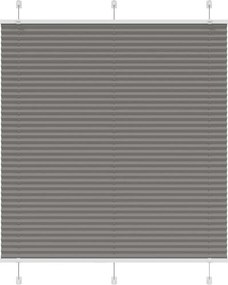 vidaXL pliszírozott redőny antracit 115x100 cm szövetszélesség 114,4cm