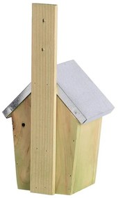 Fa madárház cink tetővel, 30 cm