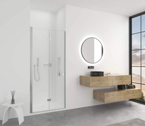 Cerano Volpe, összecsukható zuhanyajtó 70x190 cm, 6mm átlátszó üveg, króm profil, CER-CER-423294