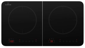 Klarstein Cookio, dupla indukciós főzőlap, 3500 W, időzítő, üvegkerámia