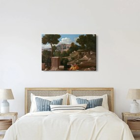 Kép - Nicolas Poussin, Landscape with Saint John on Patmos, reprodukciók (90x60 cm)