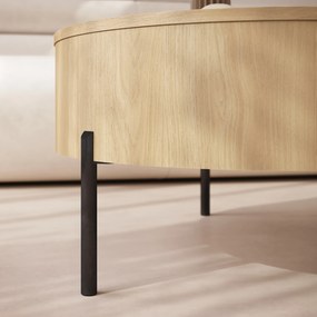 Mazzoni FRIDA Oasis Tölgy – MODERN DOHÁNYZÓASZTAL FELHAJTHATÓ LAPPAL ÉS TÁROLÓVAL