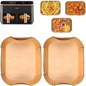 120X Air Fryer Papírbetét Olajsütőhöz 21 x 17cm