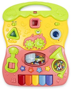 Gyermek zenélő fejlesztő járássegítő Baby Mix rózsaszín
