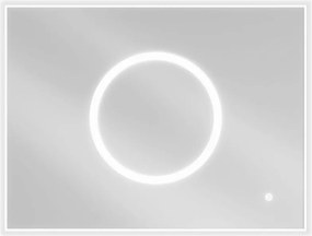 Mexen Koga fürdőszobai megvilágított tükör 80 x 60 cm, LED 6000K, páramentes - 9821-080-060-611-00