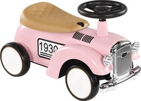 AIYAPLAY Gyermek Ride-On Autó, Tárolóhellyel Ellátott Jármű, Anti-Tip Védelmű Ride-On Autó 1-3 Éveseknek, Rózsaszín, 58 x 27 x 35 cm | Aosom