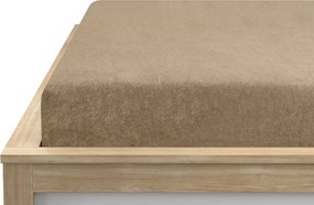 Frottír gumis lepedő EXCLUSIVE 90 x 200 cm bézs