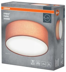 Osram - ORBIS PARIS mennyezeti lámpatest, 1x E27/25W/230V, átmérő 30 cm, barna