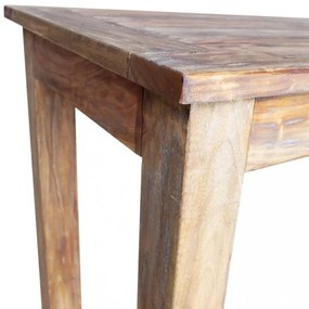 Tömör újrahasznosított fa étkezőasztal 120 x 60 x 77 cm