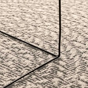 ZIZUR krém juta hatású beltéri és kültéri szőnyeg 200x200 cm