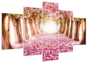 Virágos sétány képe (150x105 cm)
