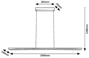 Rabalux 72026 - NORAEL LED csillár kábellel LED/40W/230V 3000K