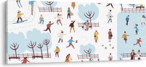 Kép - Boldog telet (120x50 cm)