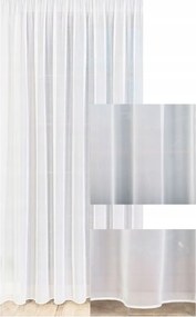 Függöny Fátyol Hagyományos Lángálló Fehér Nappali Hotel Szalaggal Sz. 400x160