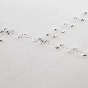 ezüstszínű fém repülős asztal 112 x 50 x 76 cm