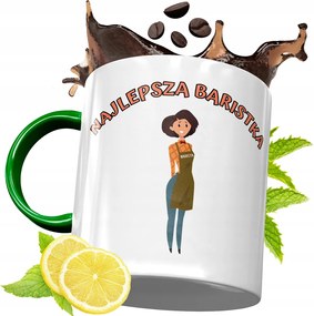 Zöld Bögre Baristáknak Születésnapi Ajándék fényképes nyomtatással