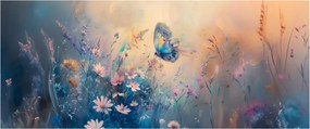 Kép - Rét pillangóval (120x50 cm)