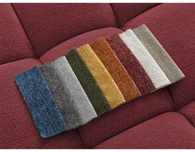 Borvörös zsenília kinyitható-tárolóhelyes sarokkanapé (jobb oldali-heverő résszel) Everest – Bobochic Paris