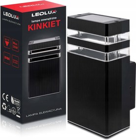 LED-es homlokzati lámpa kültéri kerti fali lámpa GU10 fekete